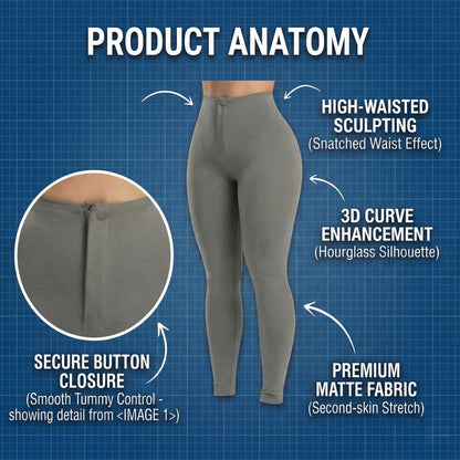 Chiccurve High Waisted Yoga Pants for Women Tummy Control Butt Lifting Leggings Ultra Stretch Smooth Fabric Gym Tights Seamless Feel Activewear
