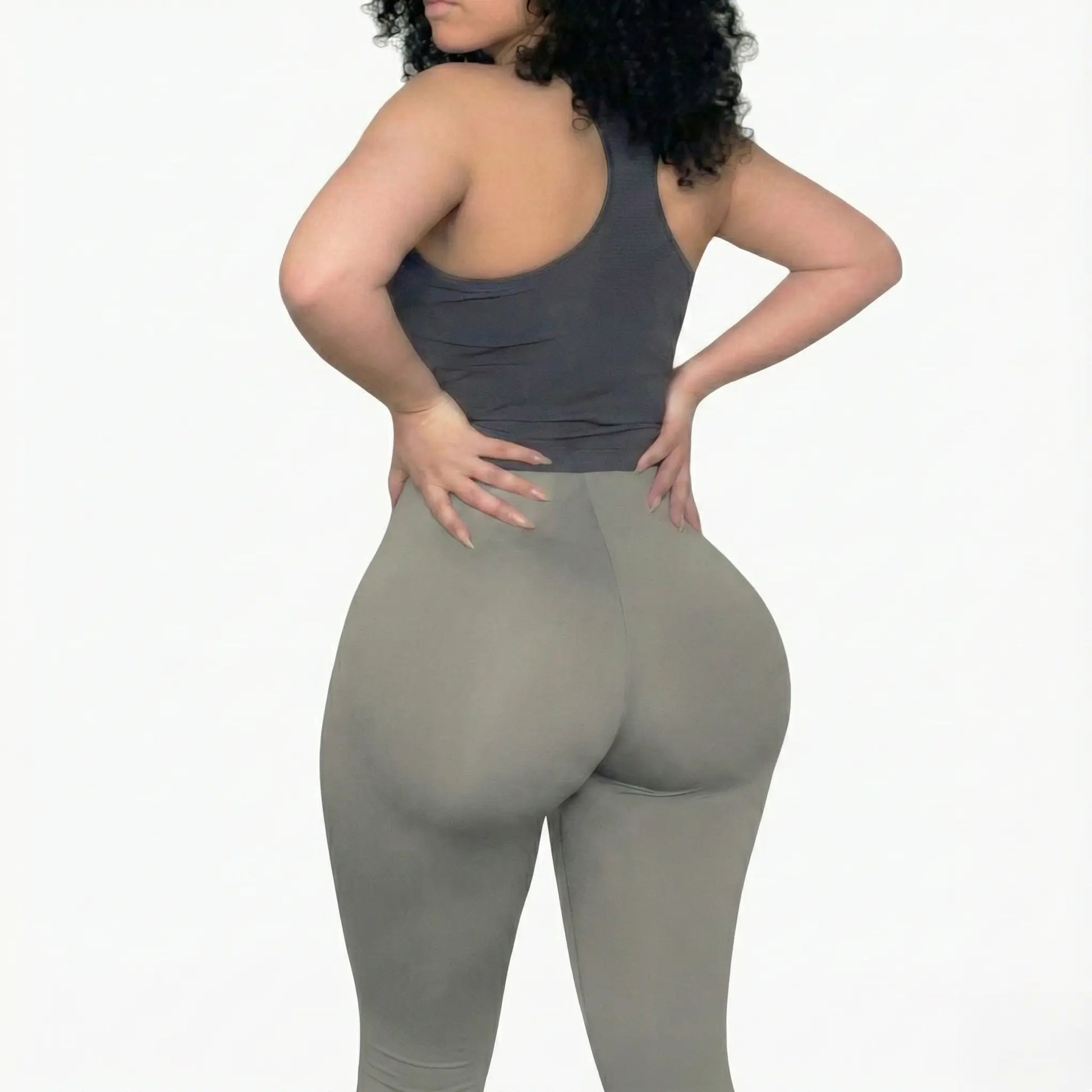 Chiccurve High Waisted Yoga Pants for Women Tummy Control Butt Lifting Leggings Ultra Stretch Smooth Fabric Gym Tights Seamless Feel Activewear