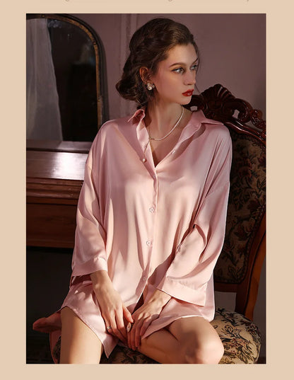 Celina Satin Sleepshirt