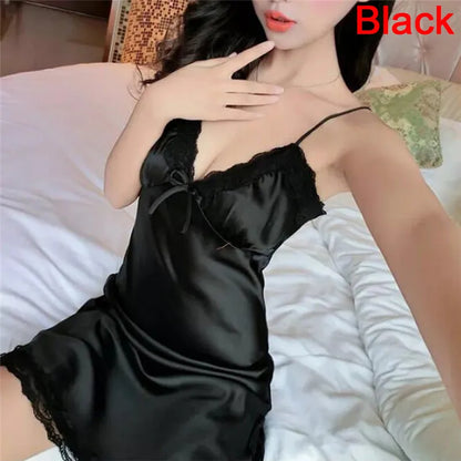 Celeste Satin Lace Slip Nightdress
