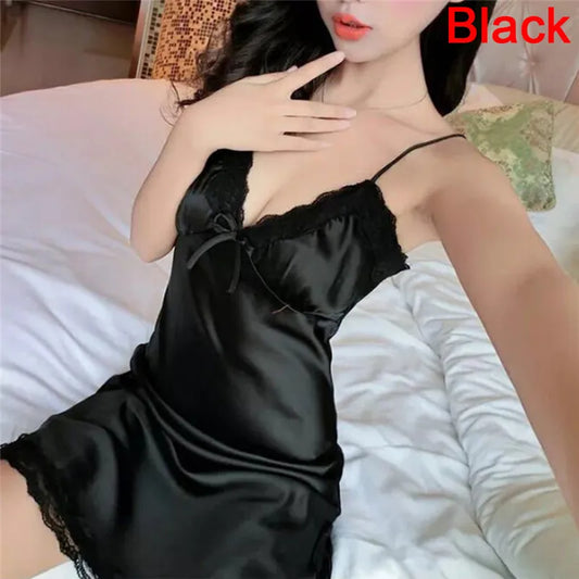 Celeste Satin Lace Slip Nightdress