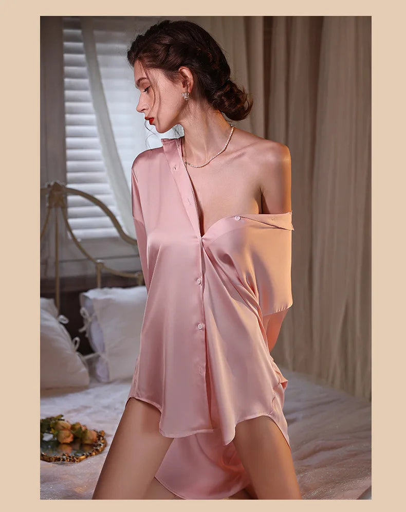 Celina Satin Sleepshirt