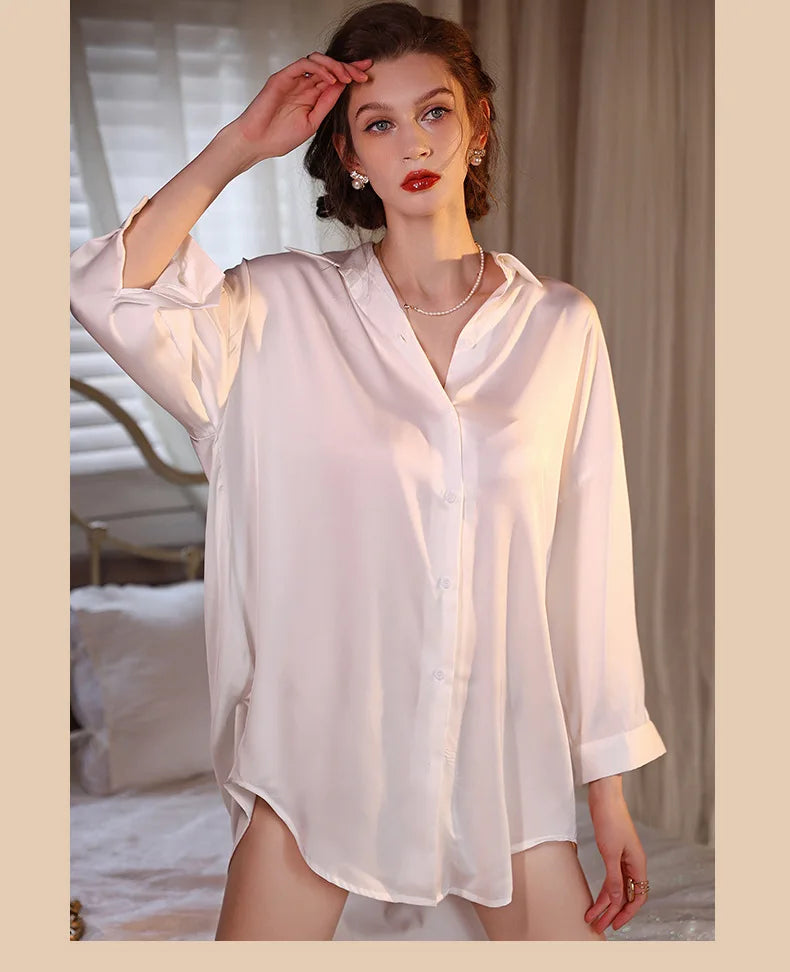 Celina Satin Sleepshirt