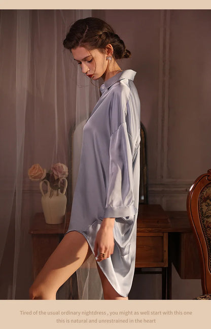 Celina Satin Sleepshirt