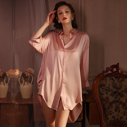 Celina Satin Sleepshirt