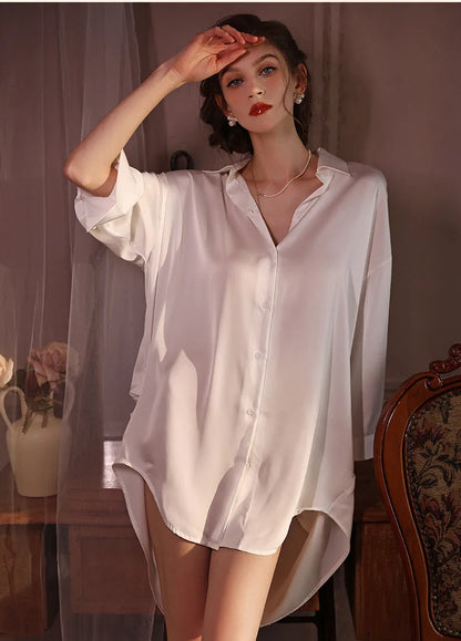 Celina Satin Sleepshirt