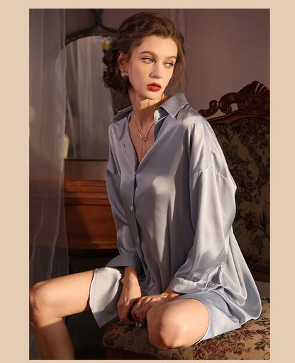 Celina Satin Sleepshirt