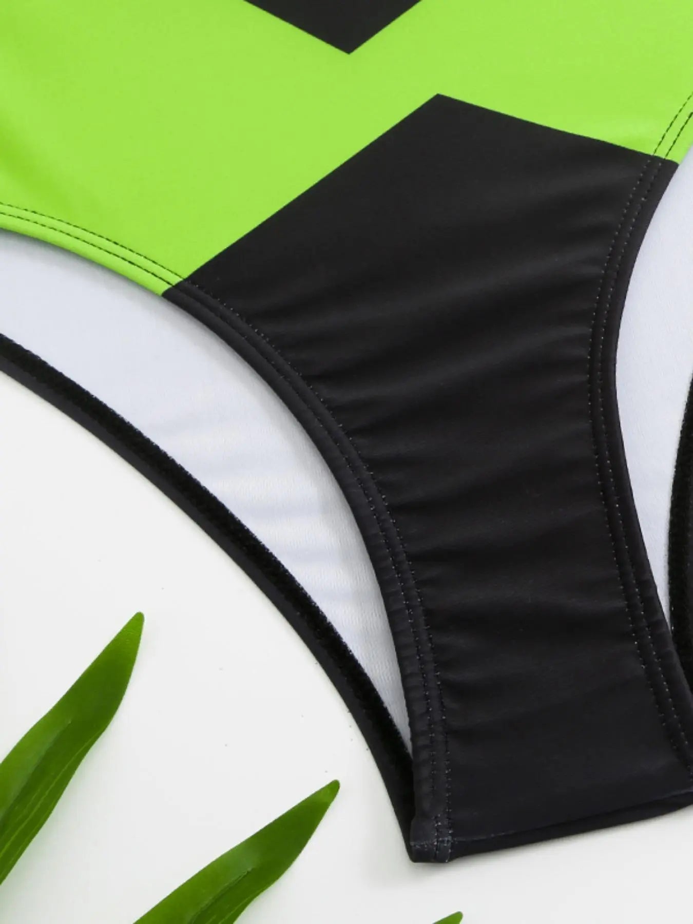 Women'S 2Pcs Colorblock Print Tankini, Summer Clothes Women, Printed Sleeveless round Neck Swim Top & High Cut Swim Bottom Two-Piece Swimsuit, Women'S Swimwear for Summer Beach